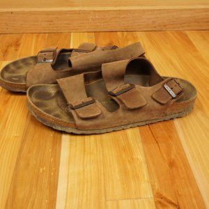 Birkenstock Milano Brown Leather Sandals Size 40 Women's 9 - 9.5 Men's 7-7.5